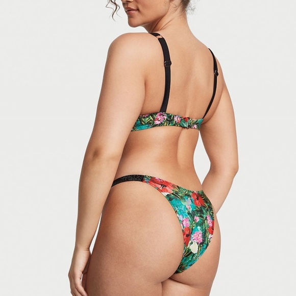 2pcs 36DD & L Victoria’s Secret Swim Push Up Top & Barzilian Bikini Bottom - Picture 2 of 16